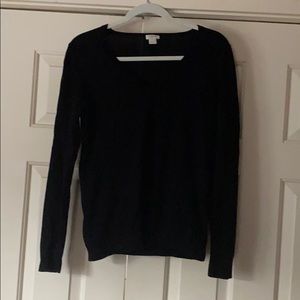 Black V-Neck Sweater